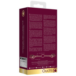 Ouch! Halo Menottes de poignets avec Anneaux Halo Rouge